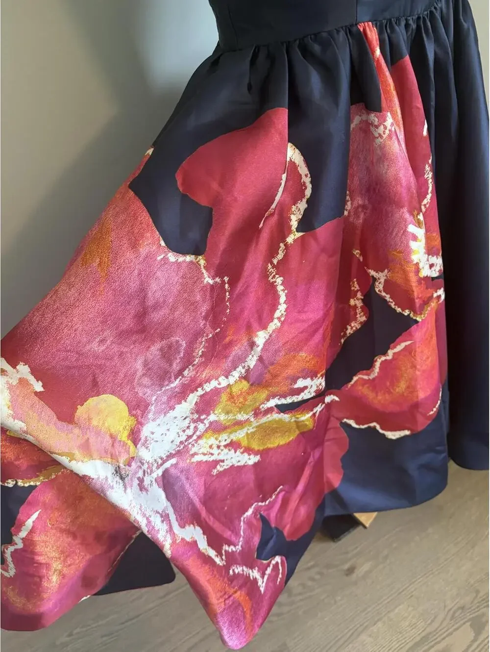 Hutch Shyloh Floral Mikado High Low Gown - Picture 6 of 16